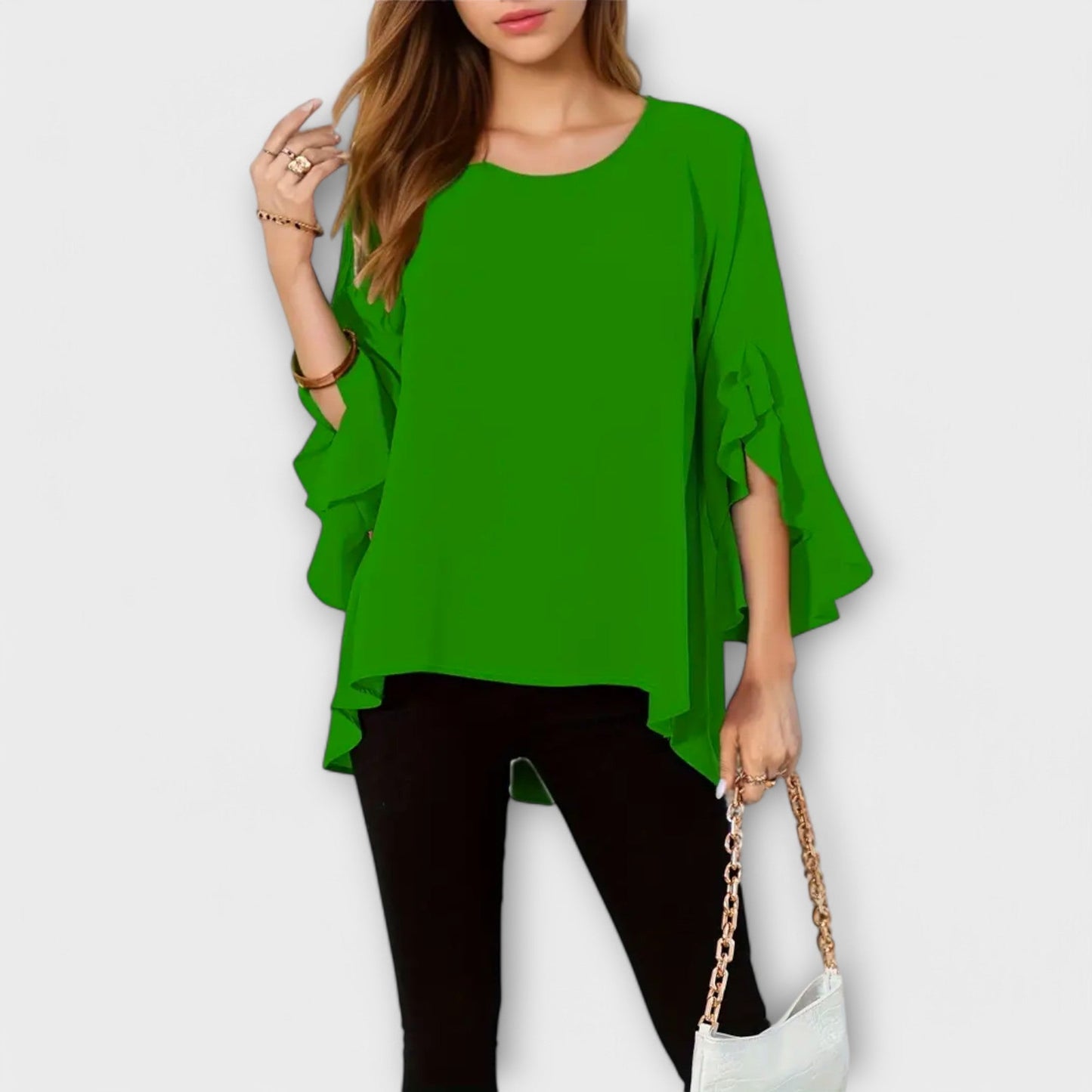Aria - La blusa de primavera perfecta con cuello redondo