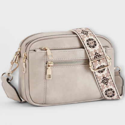 Bolsa cruzada de cuero vegano