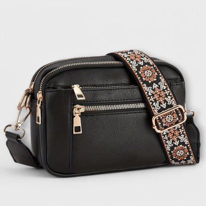 Bolsa cruzada de cuero vegano