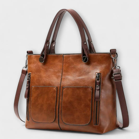 Elegante bolsa de cuero