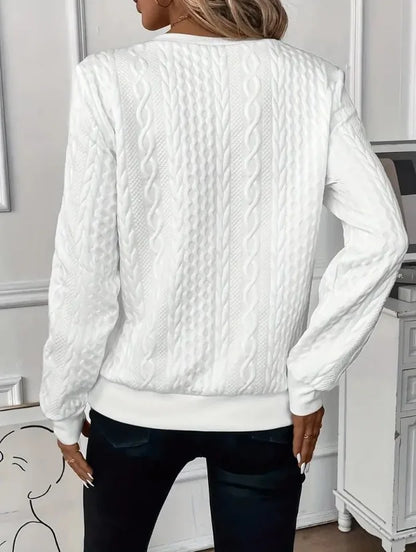 Sudadera con cremallera texturizada: elegante y cómoda