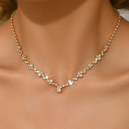 Elegante collar de boda con diamantes