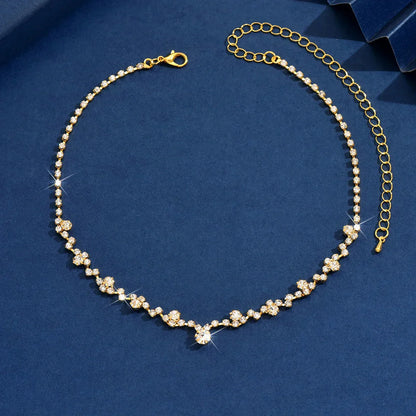Elegante collar de boda con diamantes