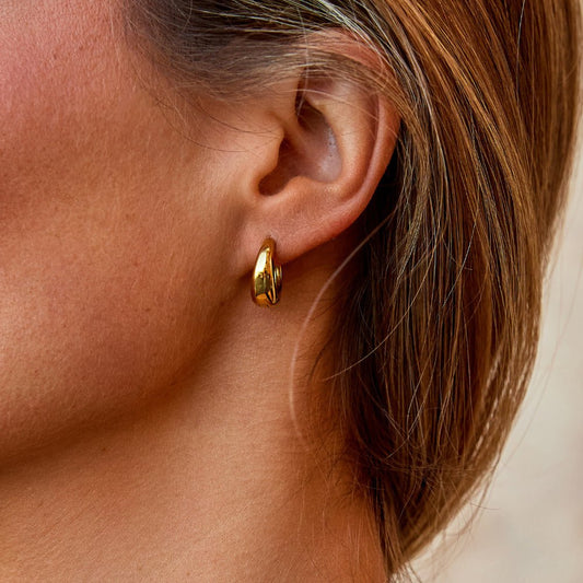 Aretes de aro Audrey Gold
