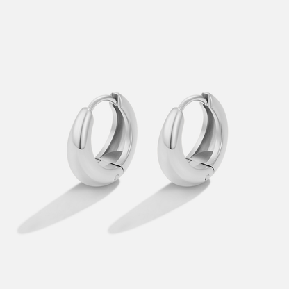 Aretes de aro Audrey Silver