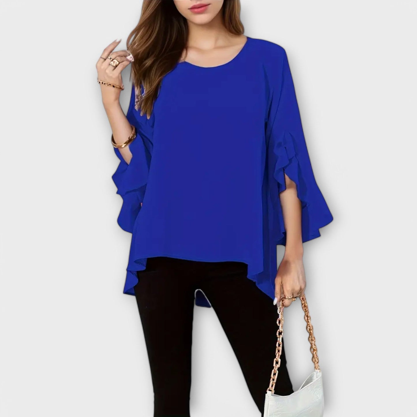 Aria - La blusa de primavera perfecta con cuello redondo
