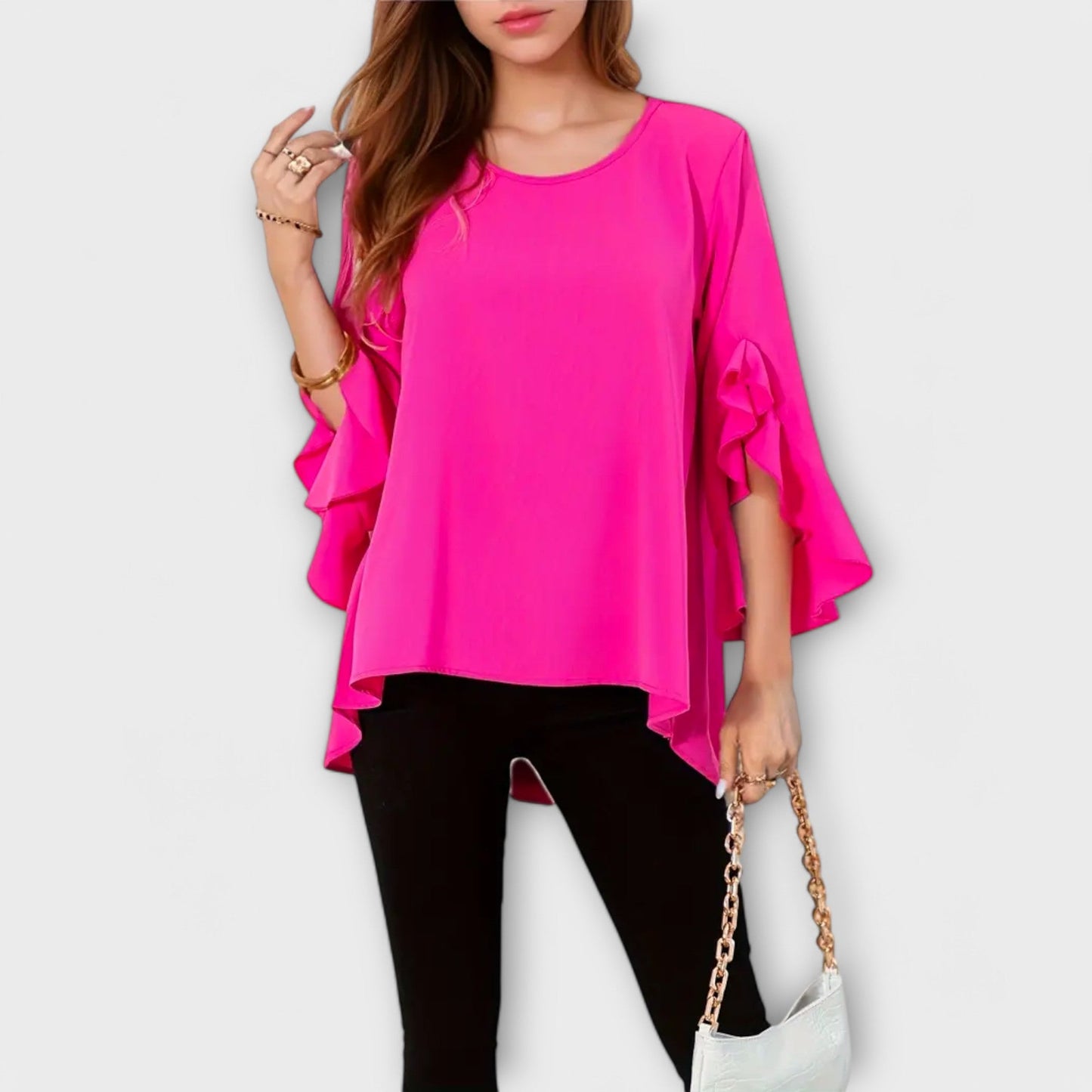 Aria - La blusa de primavera perfecta con cuello redondo