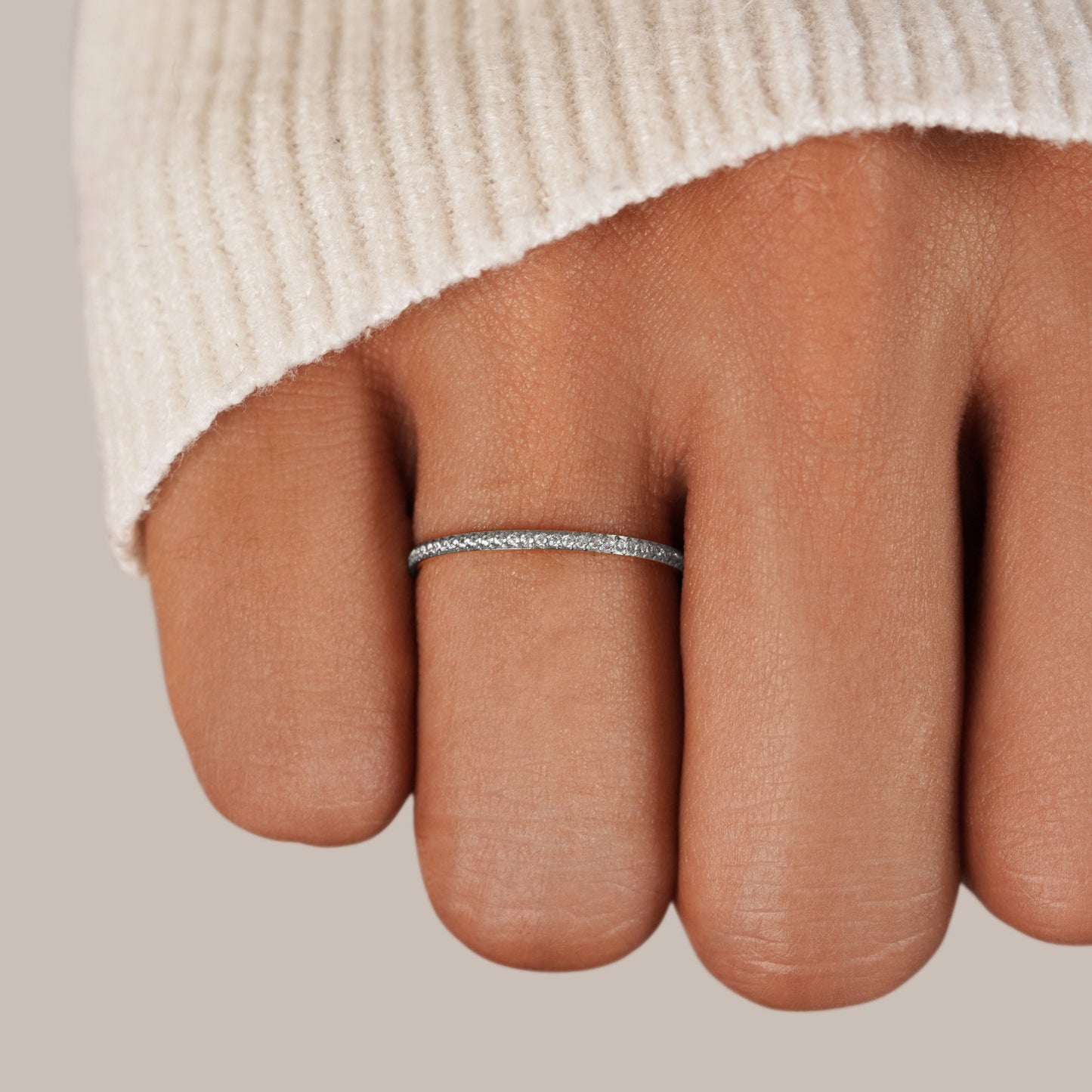 Anillo de cristal Silver Eternity