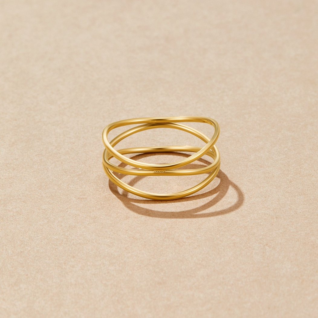 Anillo infinito de oro