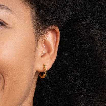 Aretes de aro retorcido Lala