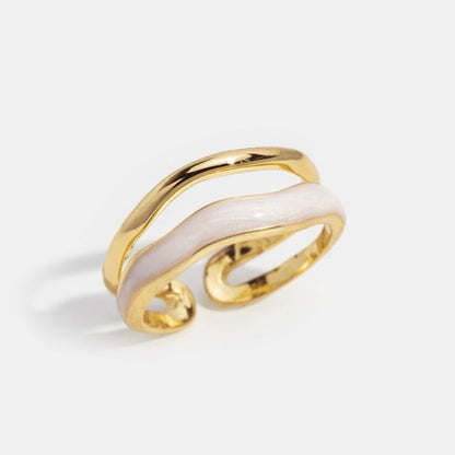 Anillo Sahara Gold en capas