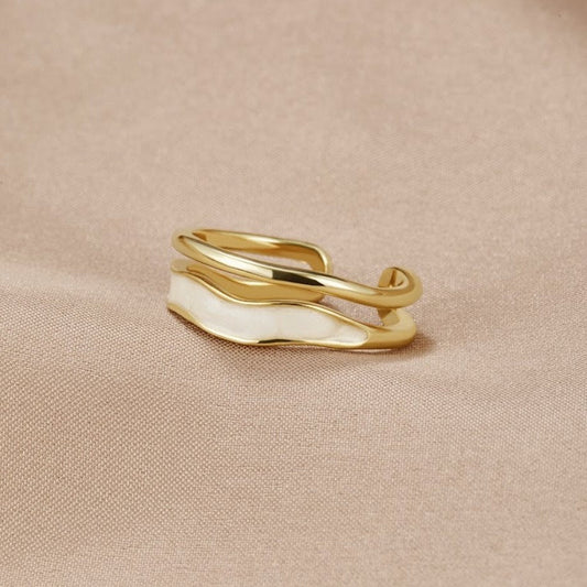 Anillo Sahara Gold en capas