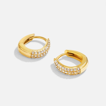 Aretes de aro Lily Crystal