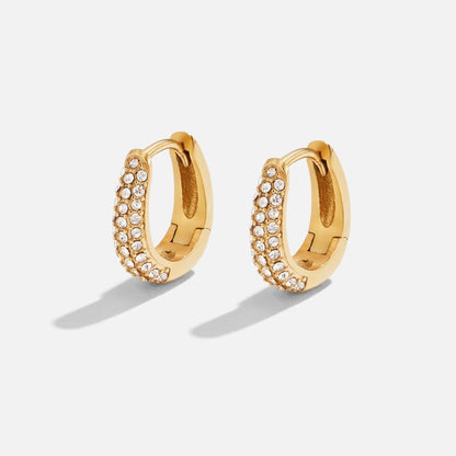 Aretes de aro Lily Crystal