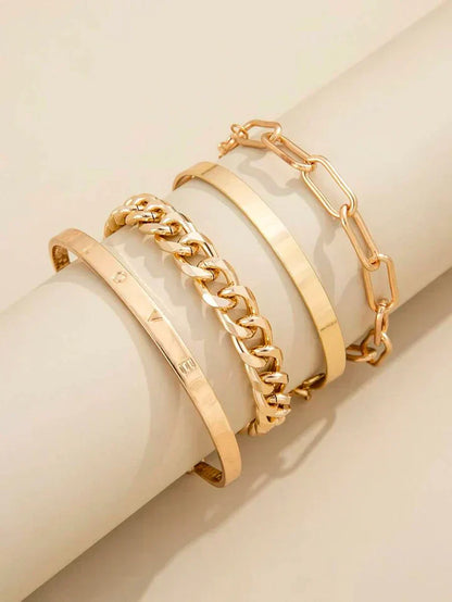 Conjunto de pulseras Élan Mercer en oro blanco
