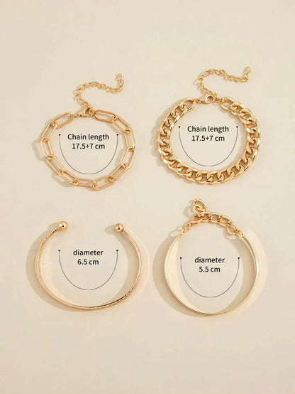 Conjunto de pulseras Élan Mercer en oro blanco