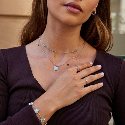 Anillo infinito de plata