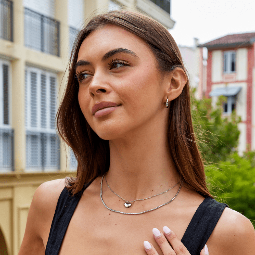 Aretes de aro dorados Valentina